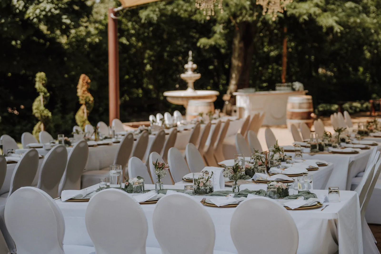 Hochzeitstafel Kerzenlicht Villa Renting Eisenberg