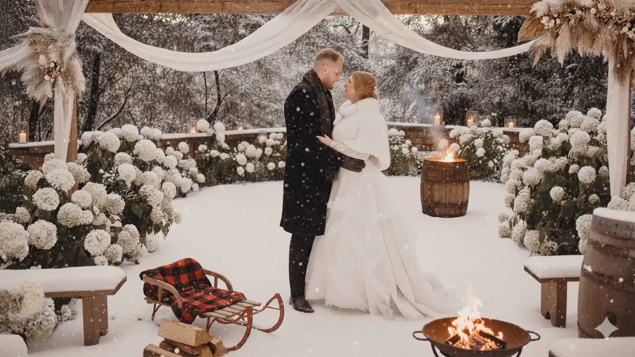 Winterhochzeit Villa Renting Eisenberg Pfalz — freie Trauung im Kerzenlicht